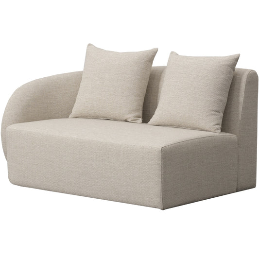 Sofá 2 plazas Corinto brazo izquierdo beige