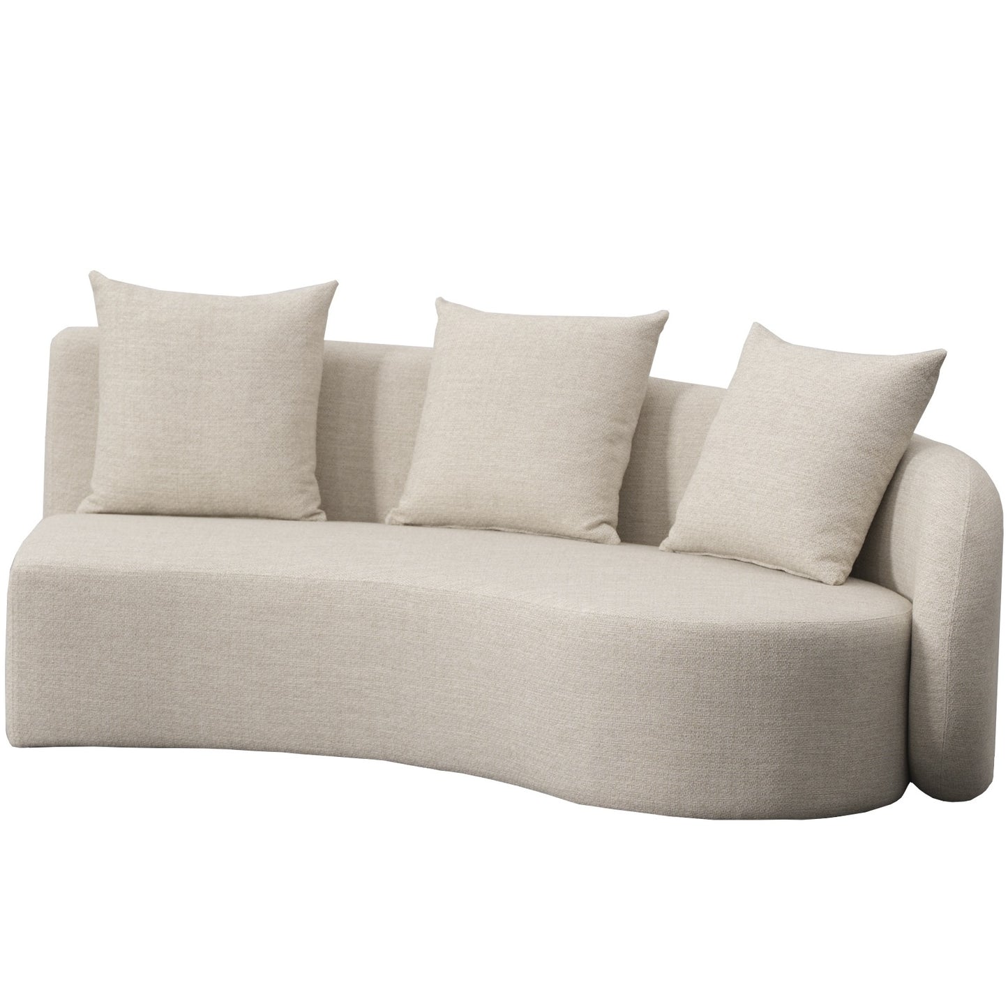 Sofá 3 plazas Corinto brazo derecho beige