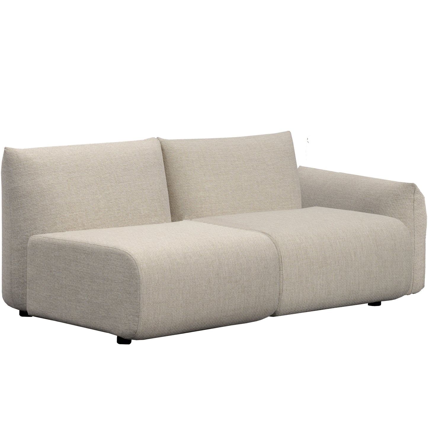 Módulo 2 plazas Riverside beige brazo derecho (VF)