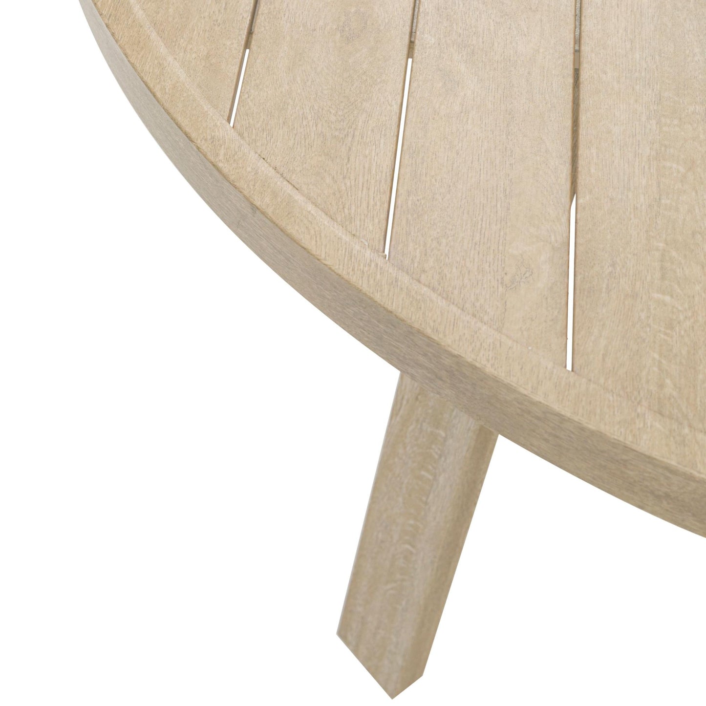 Mesa de comedor Harmony Ø 150 cm aluminio efecto madera
