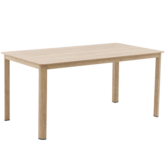 Mesa de comedor Harmony 160*88 cm  aluminio efecto madera