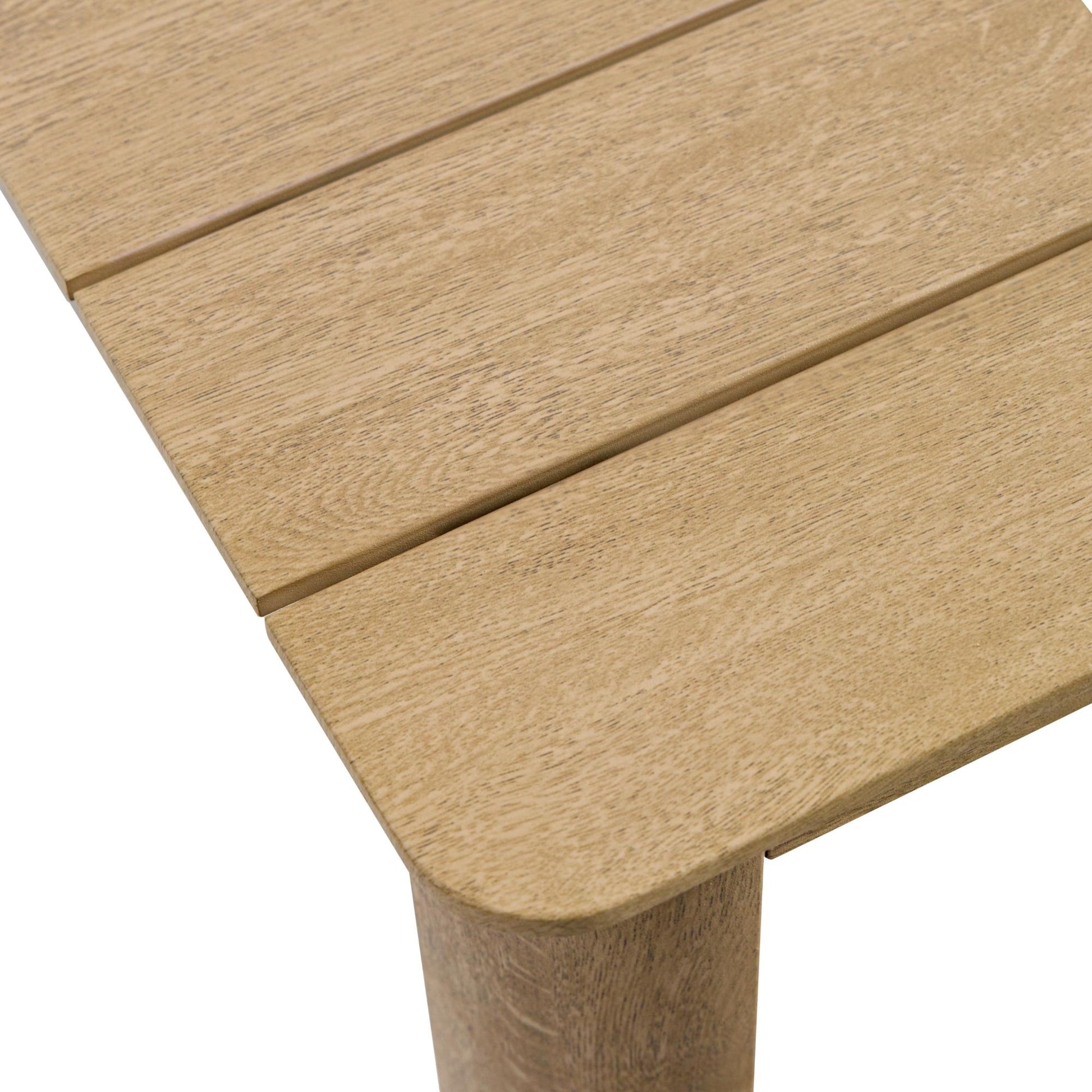 Mesa de comedor Harmony 160*88 cm  aluminio efecto madera