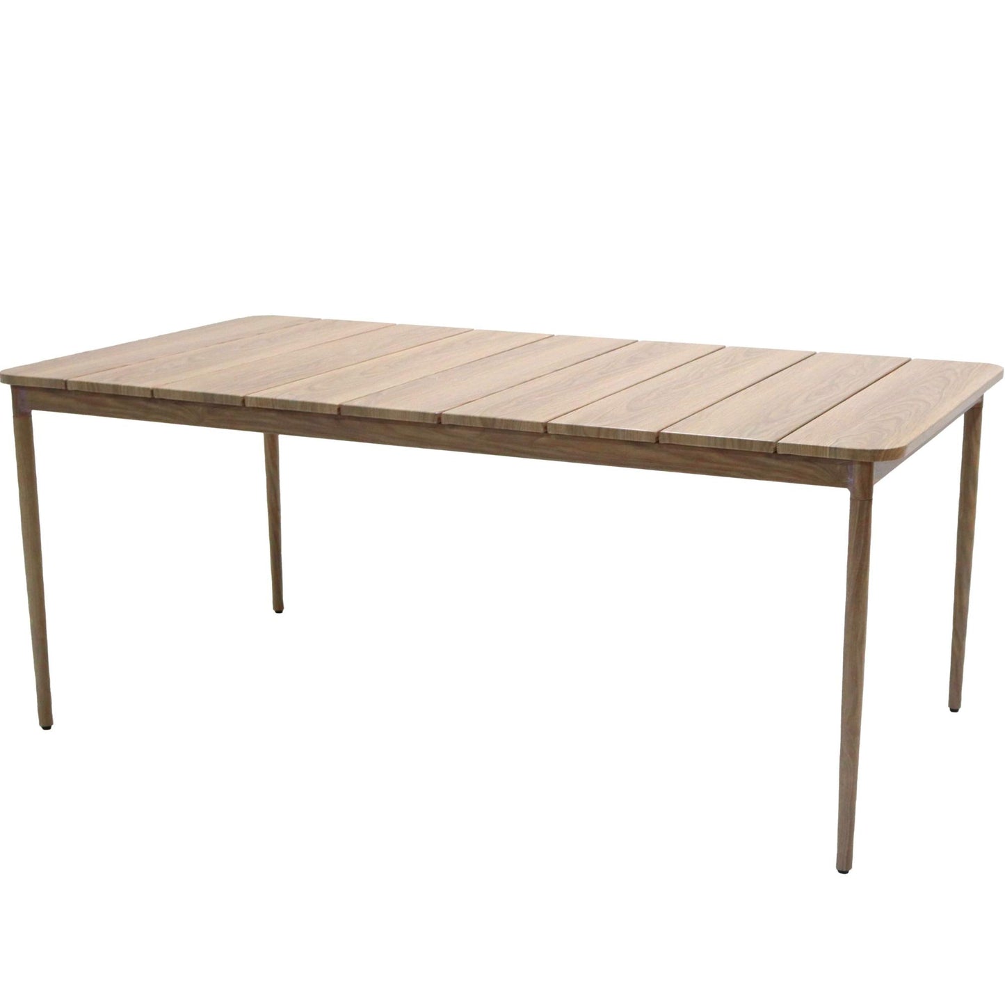 Mesa de comedor Sunset aluminio efecto madera