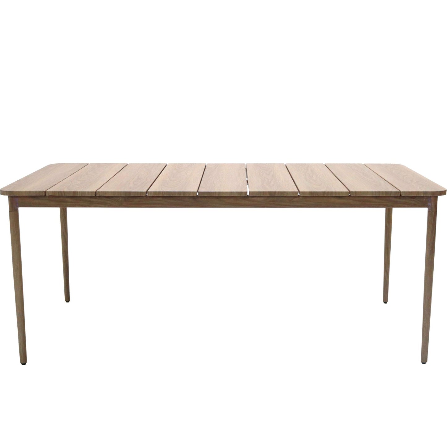 Mesa de comedor Sunset aluminio efecto madera