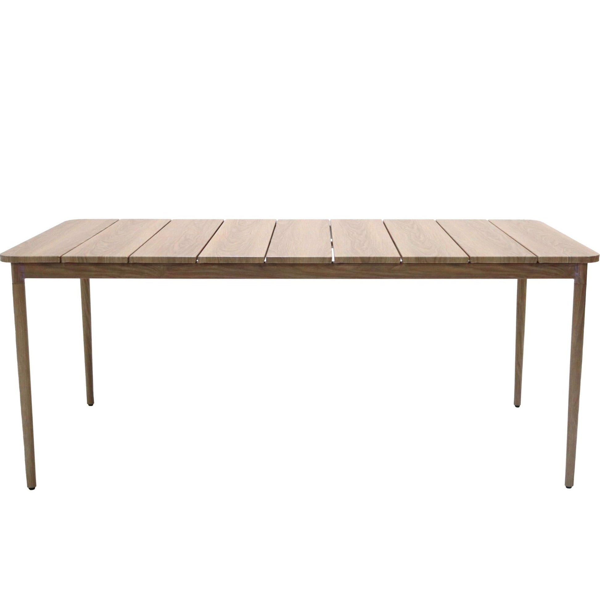 Mesa de comedor Sunset aluminio efecto madera