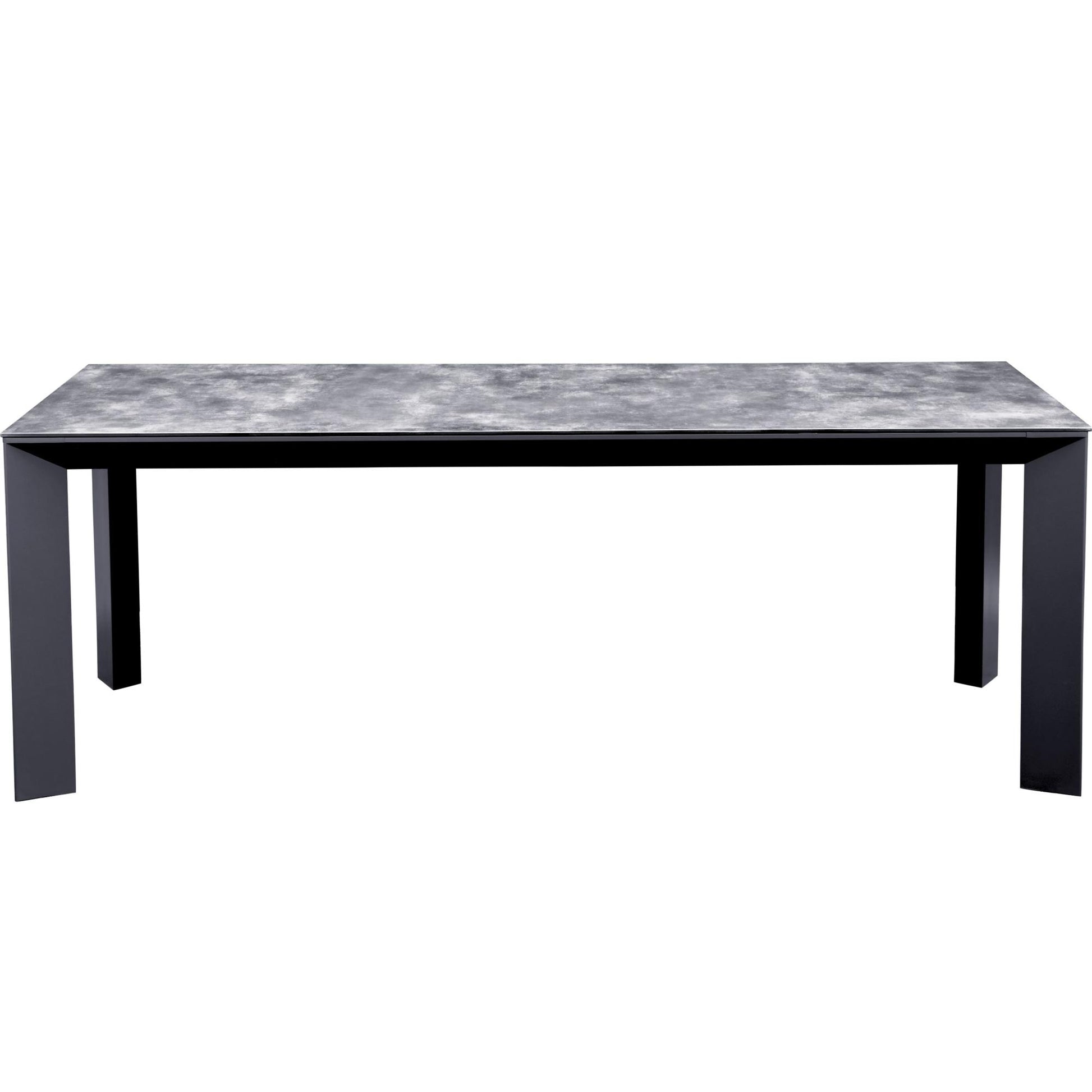 Mesa de comedor Onix 210*90 cm aluminio antracita cristal cerámico gris antracita