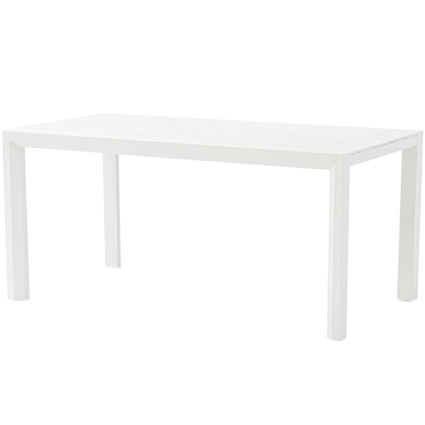 Mesa fija Byron 160 cm aluminio blanco