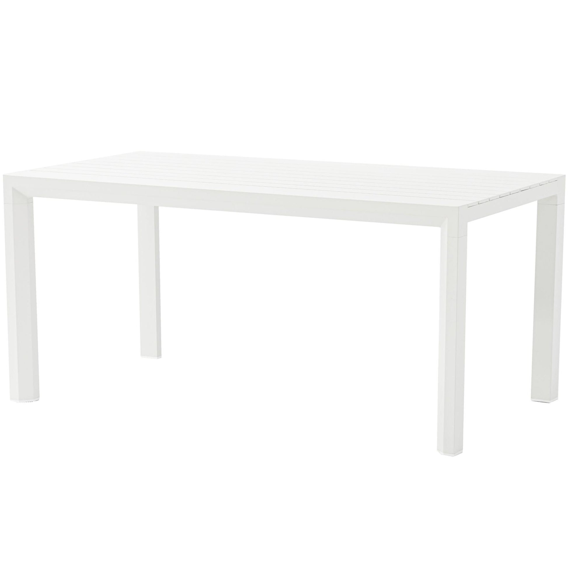 Mesa fija Byron 160 cm aluminio blanco