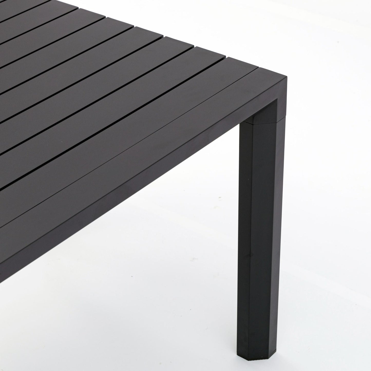 Mesa fija Byron 160 cm aluminio antracita