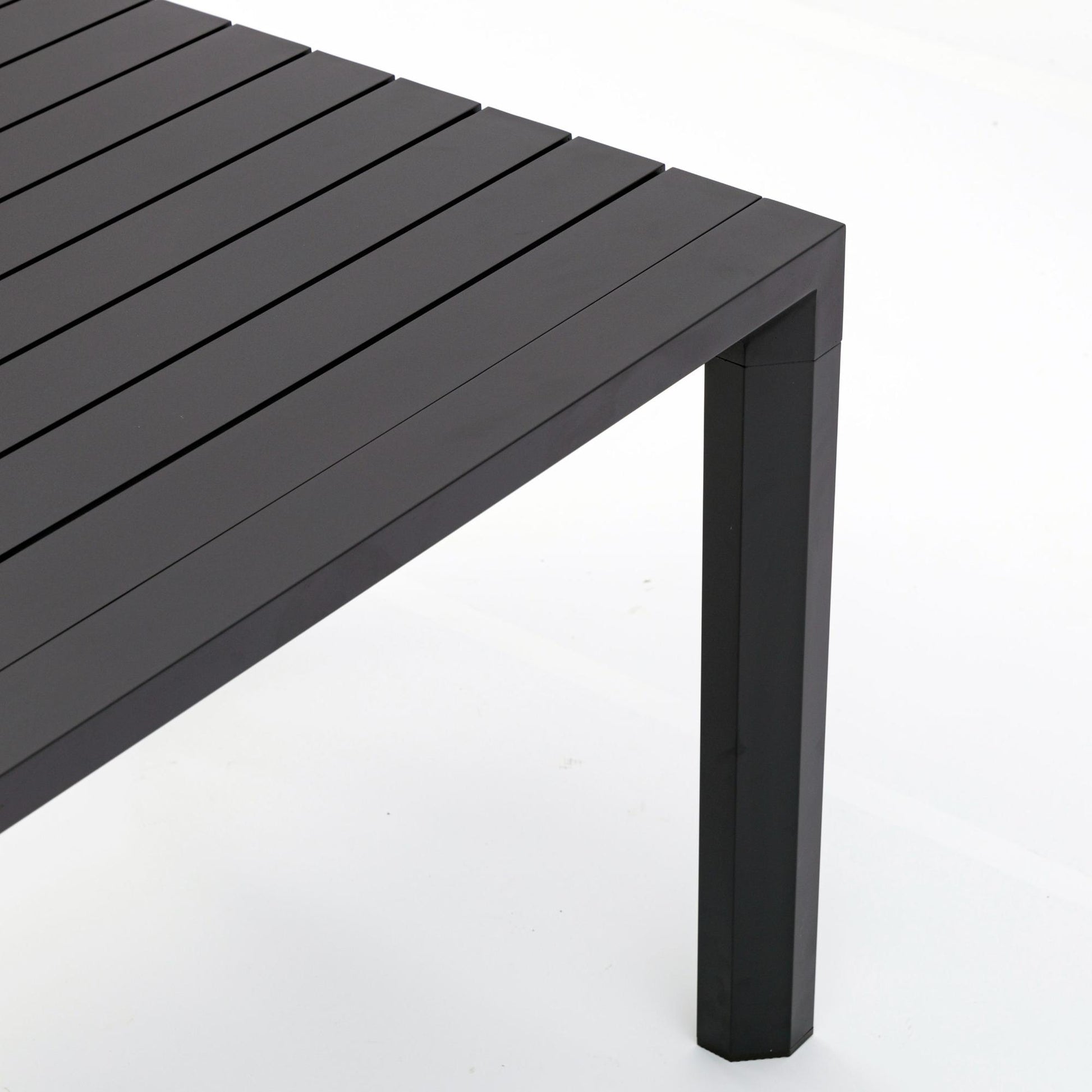 Mesa fija Byron 160 cm aluminio antracita