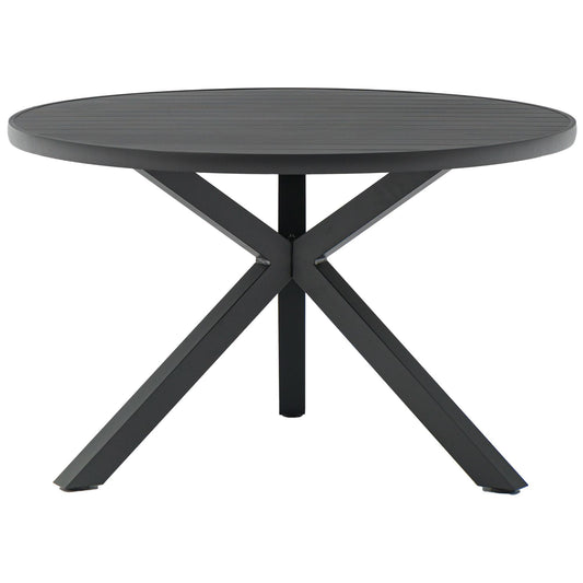 Mesa redonda Yowah aluminio antracita Ø 120 cm