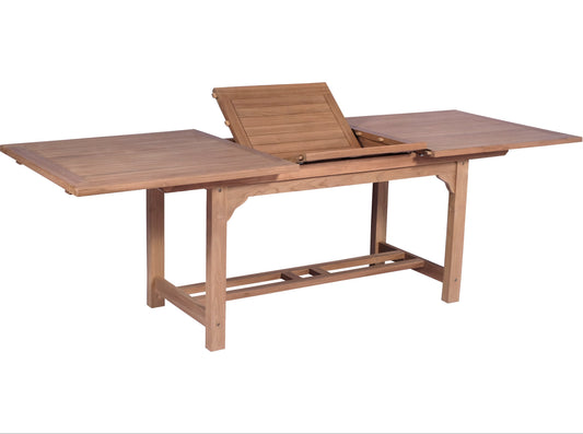 Mesa Teca rectangular extensible Mati 180/240x100 cm