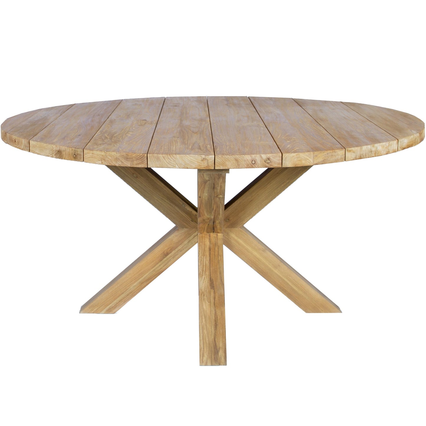 Mesa redonda Bhamo Ø 160 cm teca reciclada