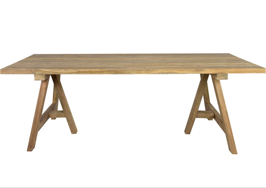 Mesa rectangular Swann 220x100 cm teca reciclada