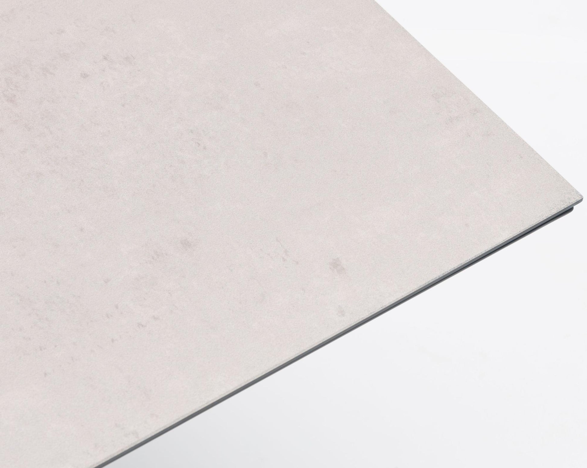 Mesa elevable Isabela 140x75x50/74  aluminio antracita con cristal cerámico gris claro.