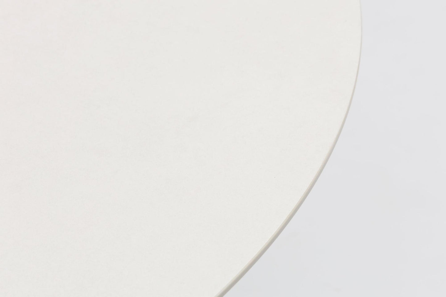 Mesa redonda Bais Ø 120x75 cm aluminio blanco y top mesa porcelánico beige