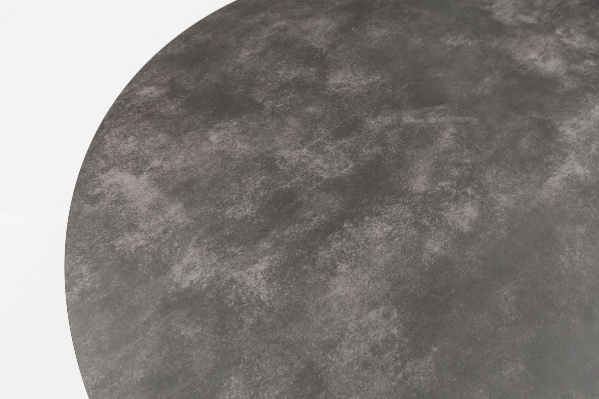 Mesa redonda Orick Ø 120 cm aluminio antracita cristal cerámico gris antracita.