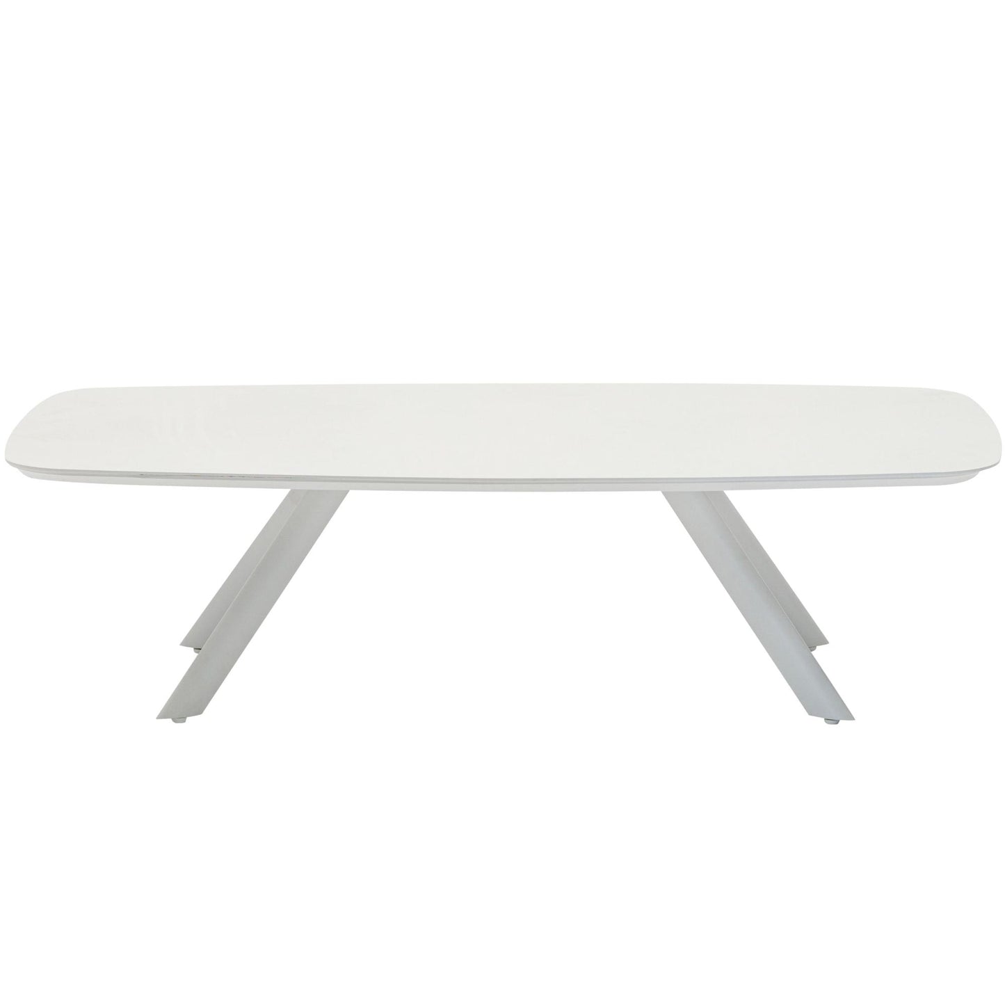 Mesa  de centro Anmore  aluminio blanco