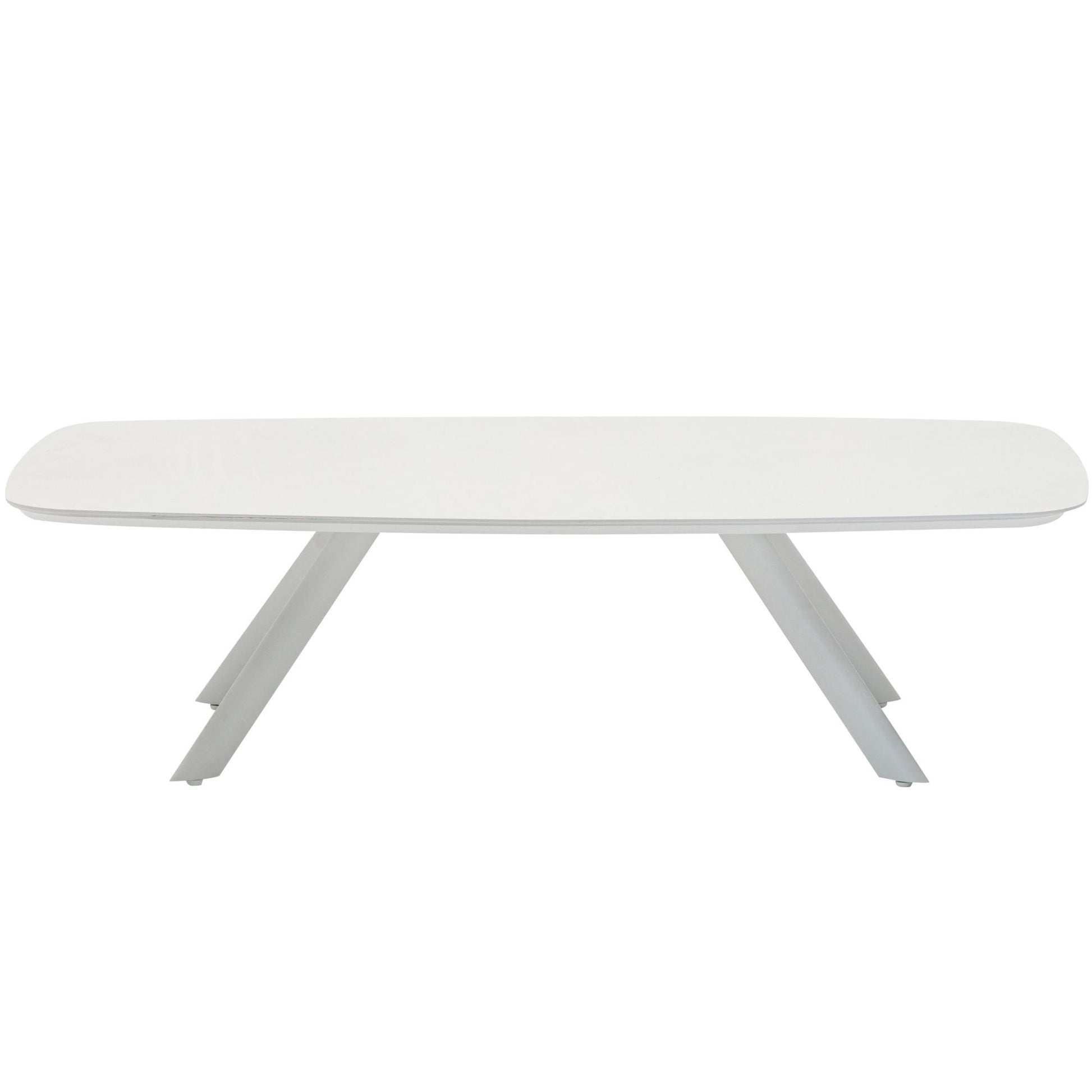 Mesa  de centro Anmore  aluminio blanco