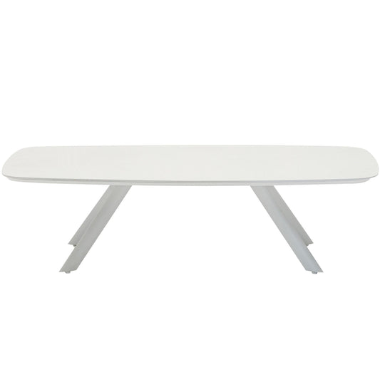 Mesa  de centro Anmore  aluminio blanco