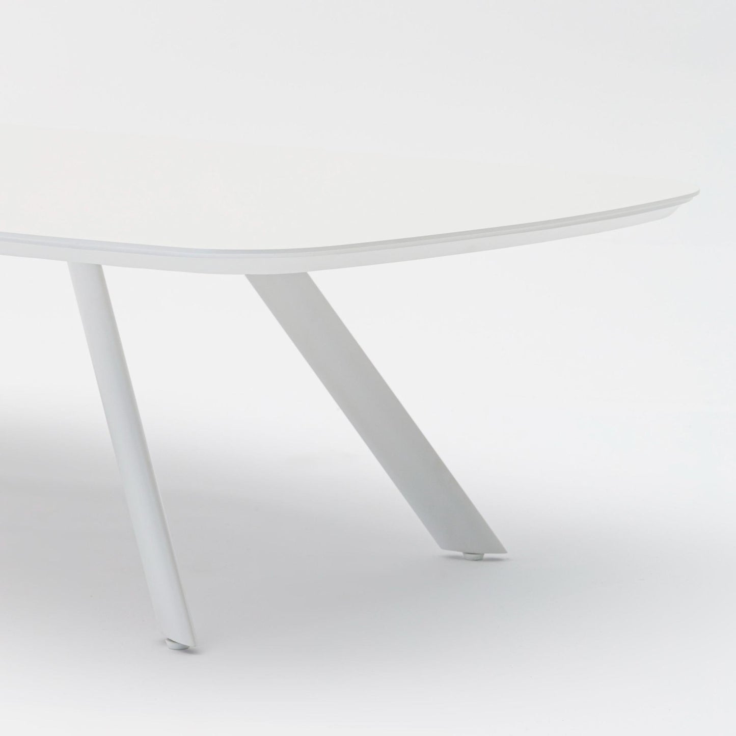 Mesa  de centro Anmore  aluminio blanco