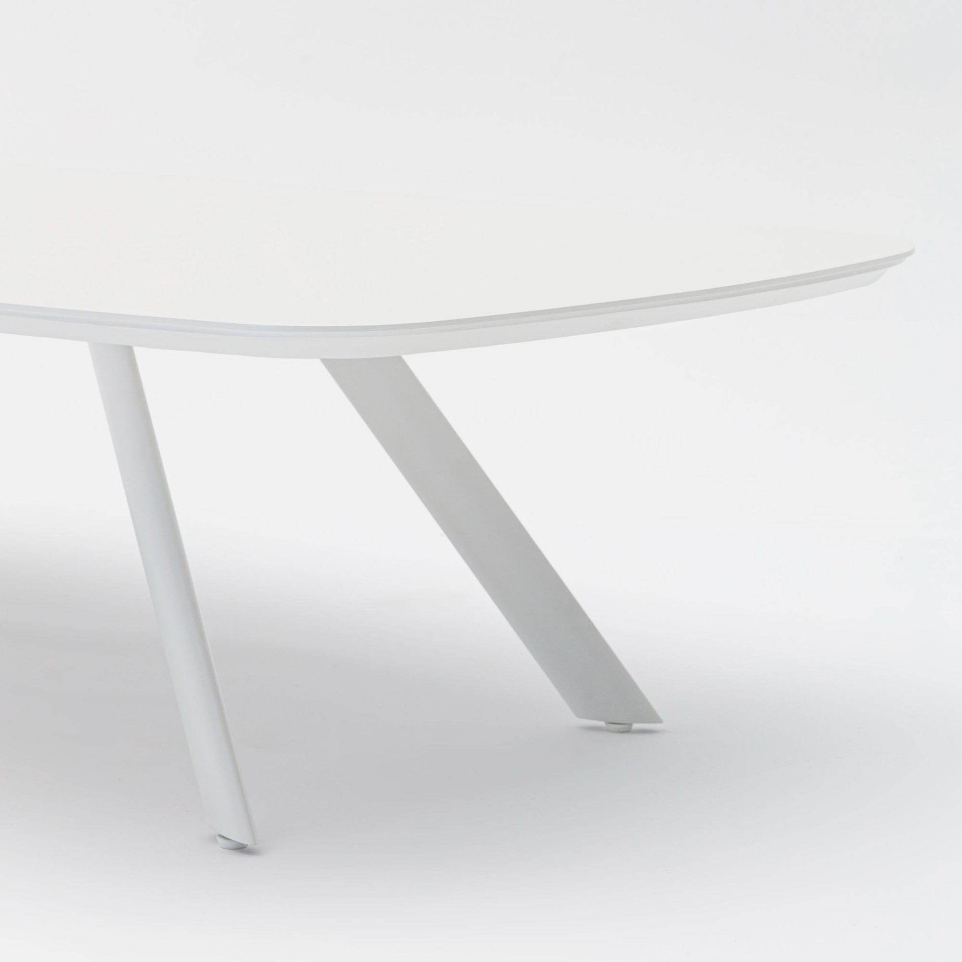 Mesa  de centro Anmore  aluminio blanco
