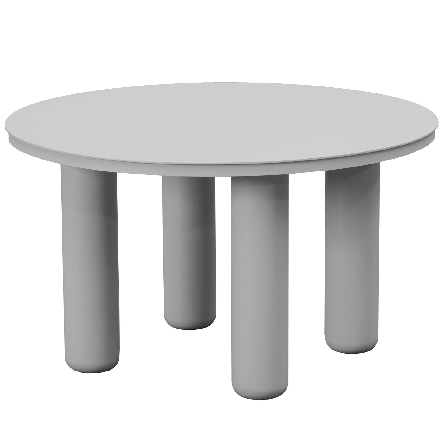 Mesa auxiliar Riverside Ø 71x40 cm blanco