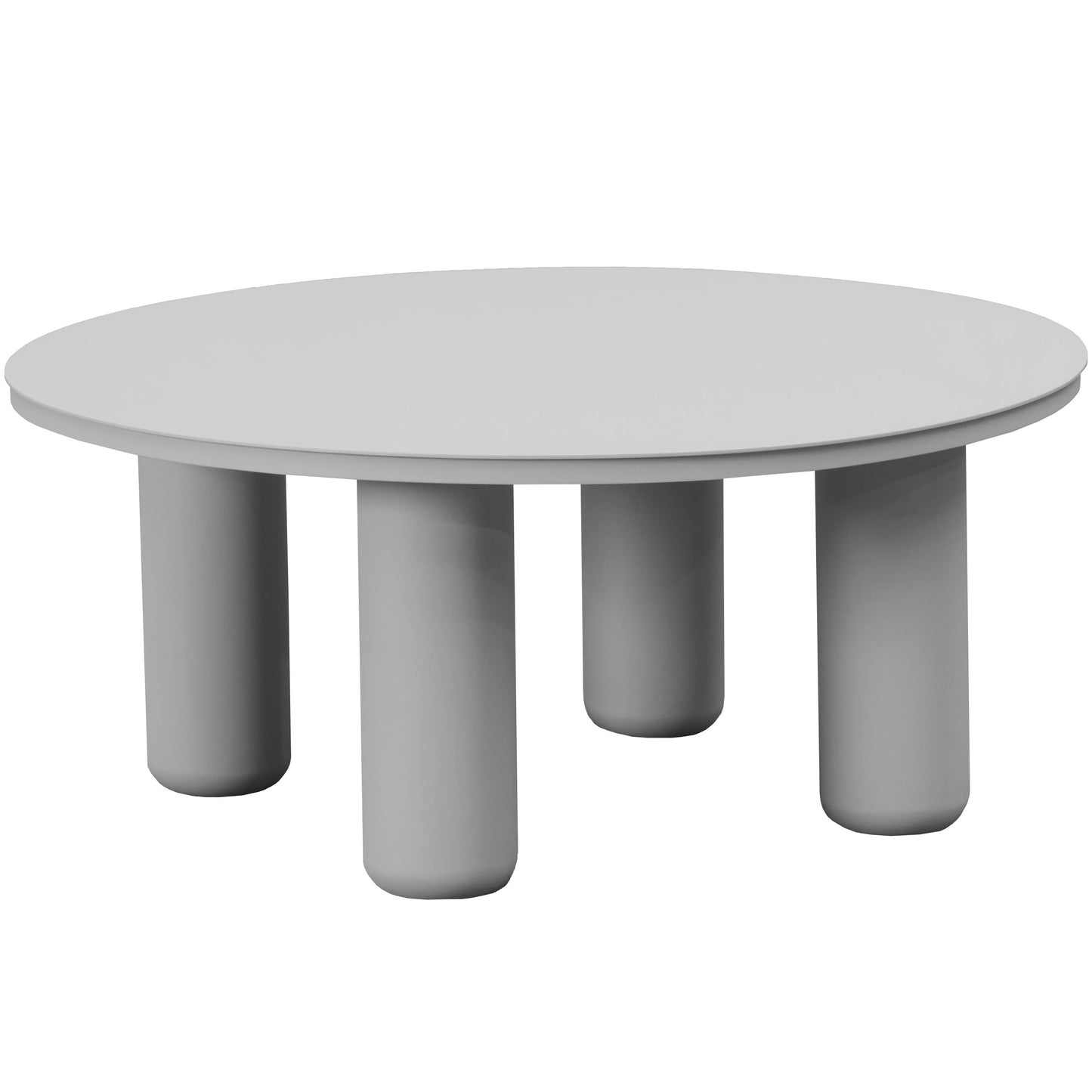 Mesa auxiliar Riverside Ø 86x37 cm blanco