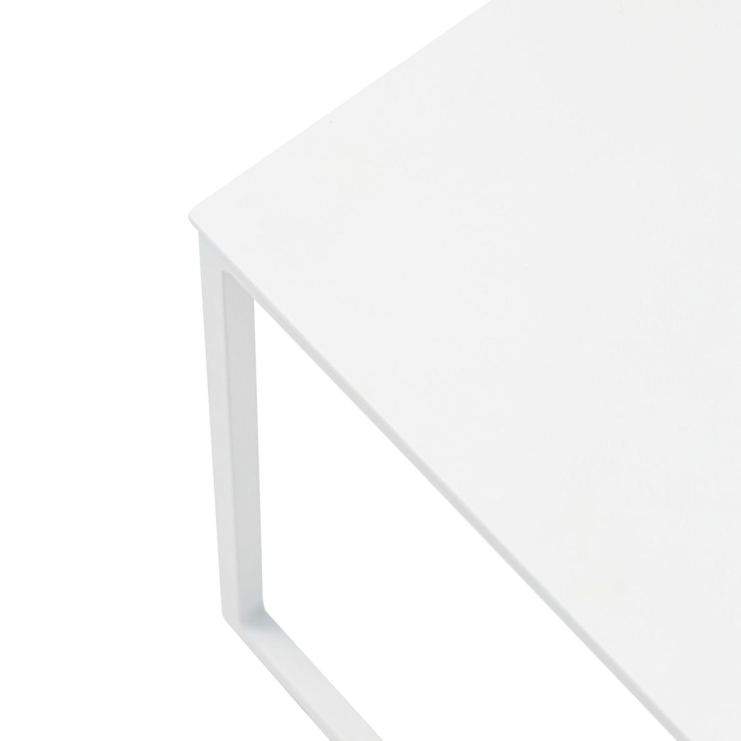 Mesa auxiliar Davis aluminio blanco