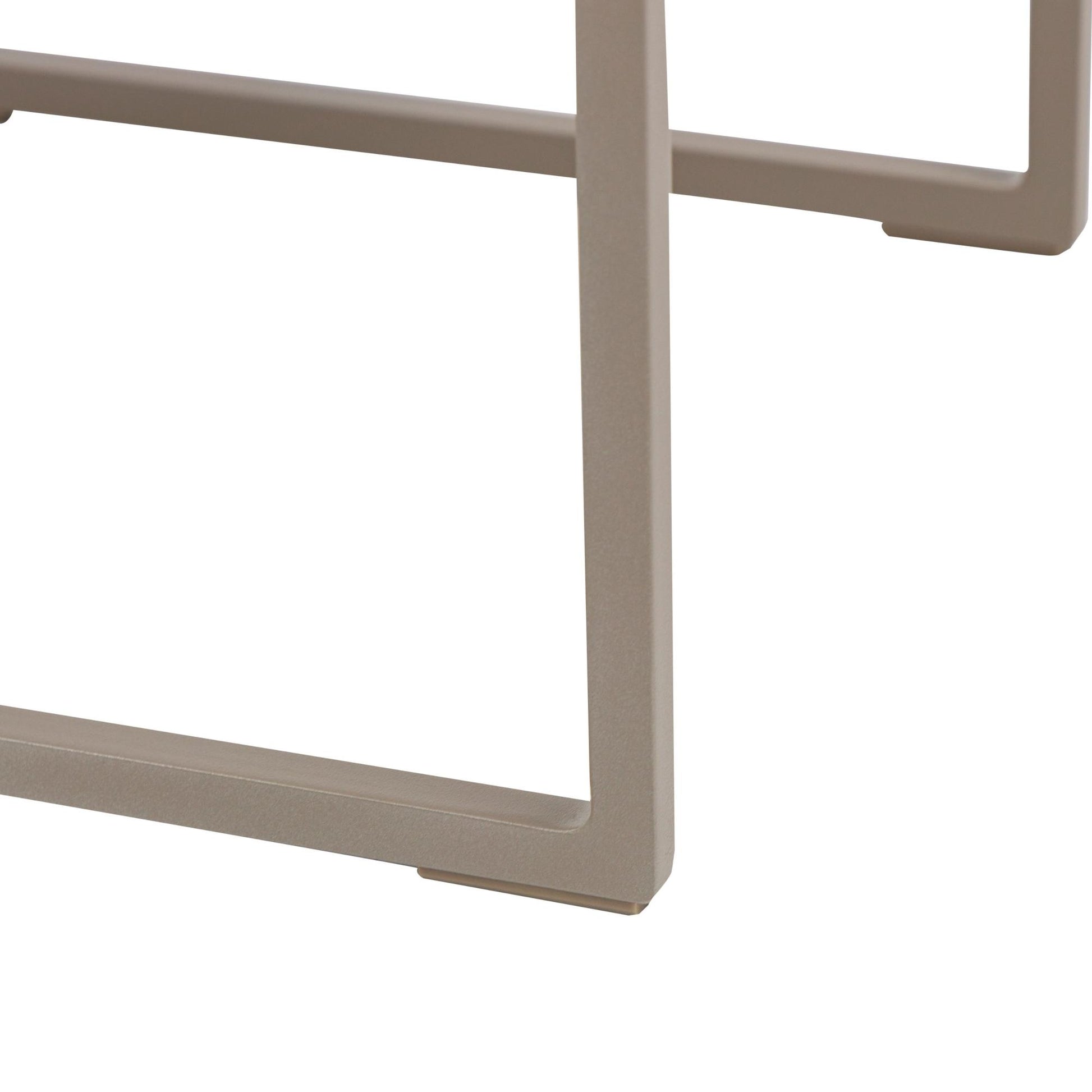 Mesa auxiliar Davis aluminio taupe