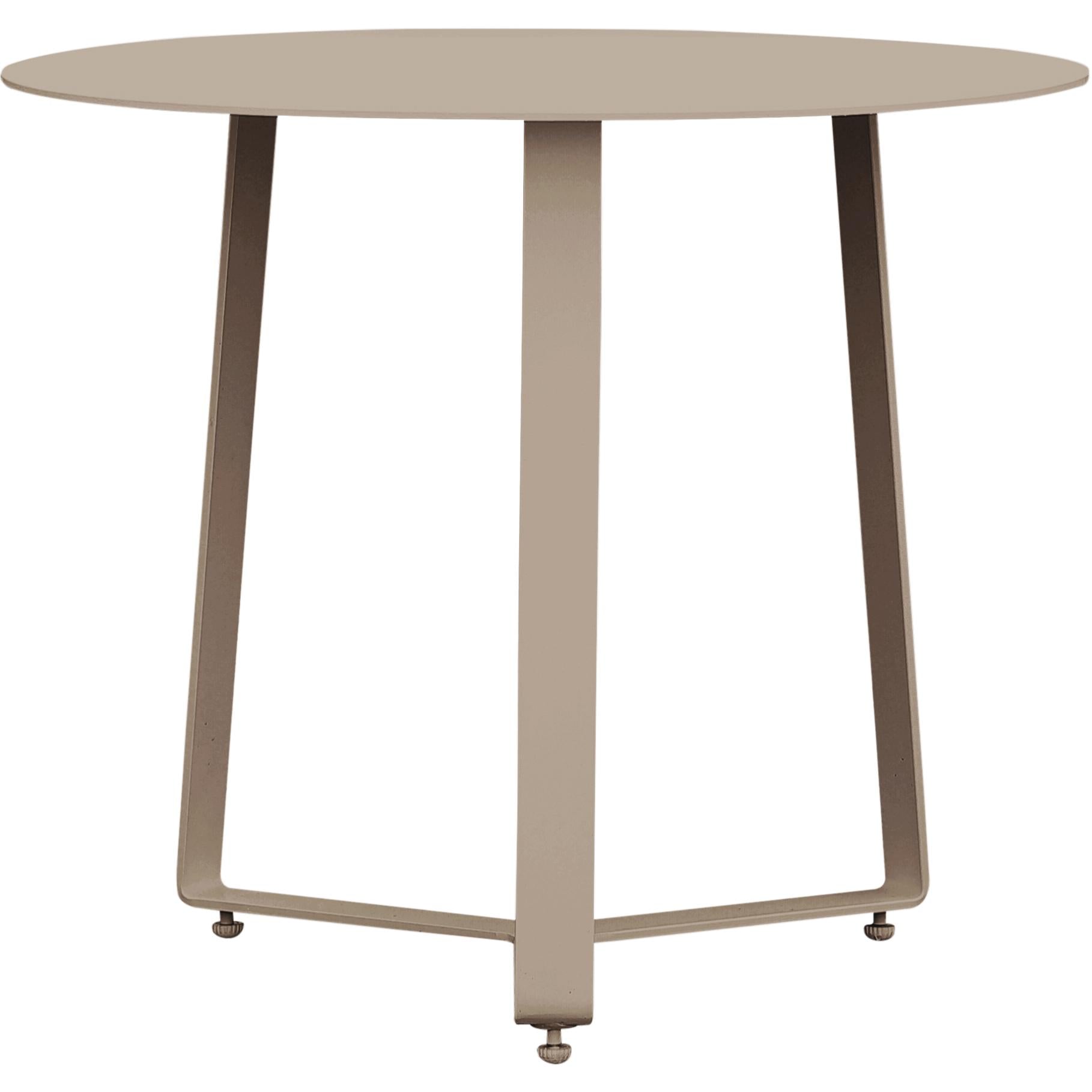 Mesa auxiliar Bangor Ø 60 cm aluminio taupe
