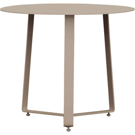 Mesa auxiliar Bangor Ø 60 cm aluminio taupe