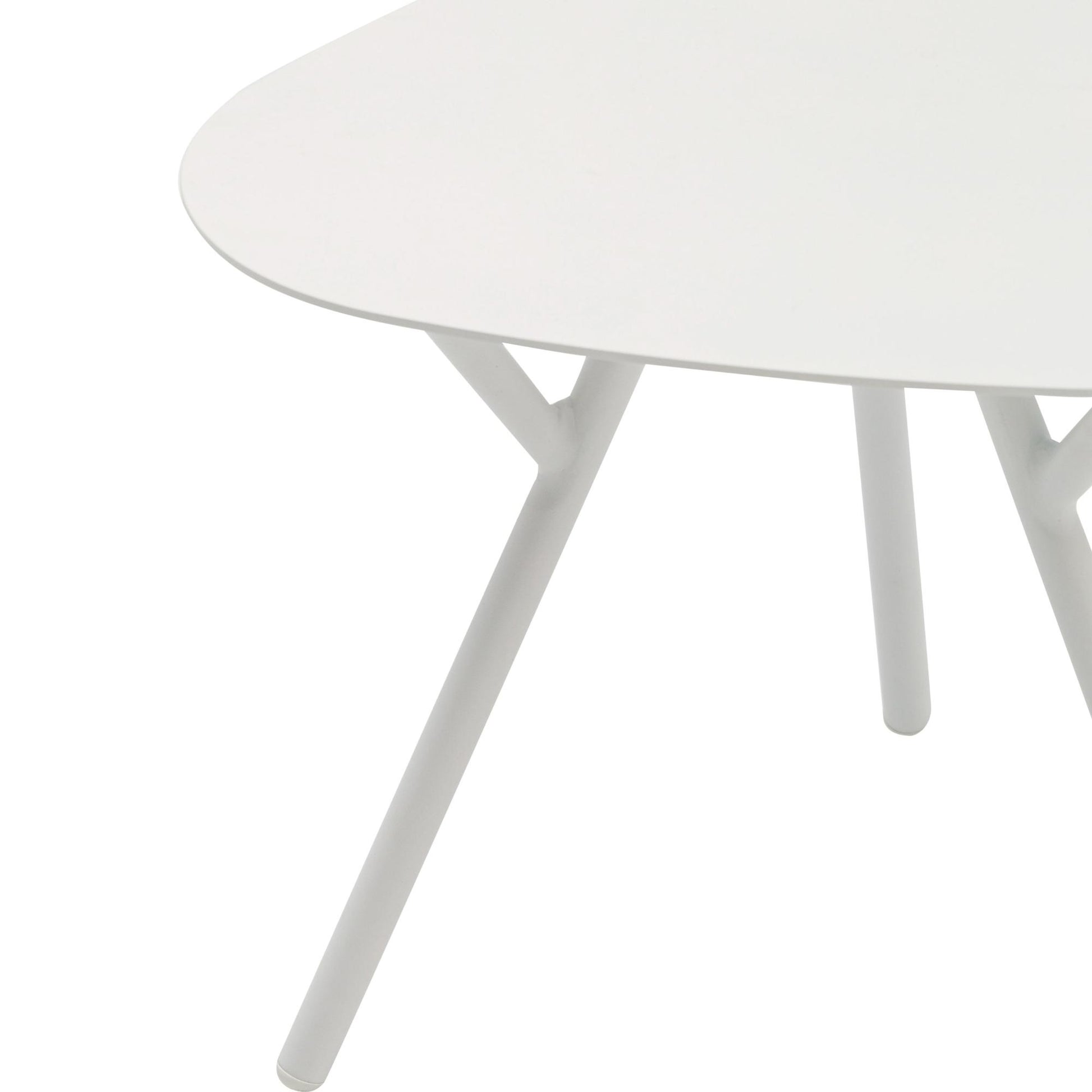 Mesa auxiliar Galt Ø 50 aluminio blanco