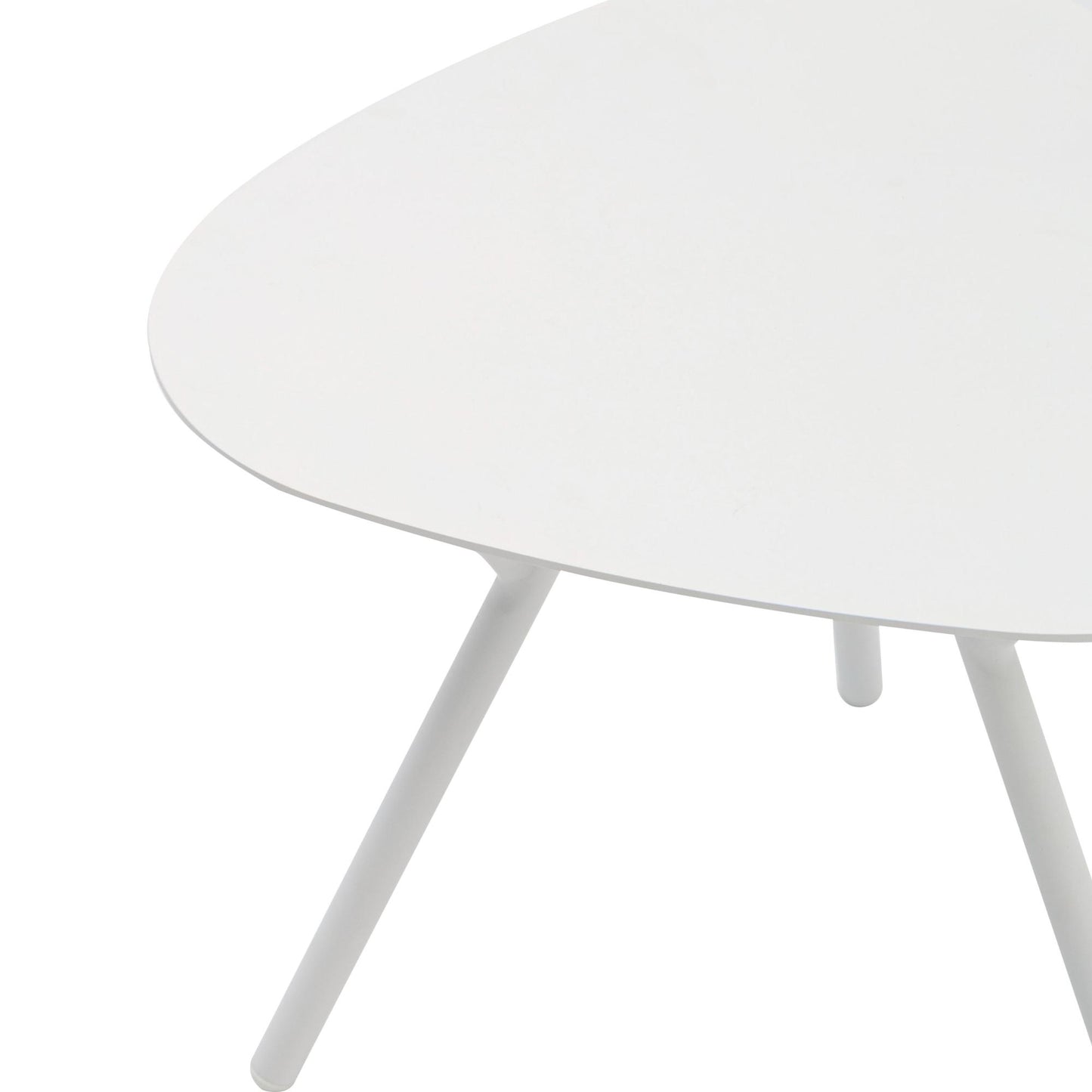 Mesa auxiliar Galt Ø 50 aluminio blanco