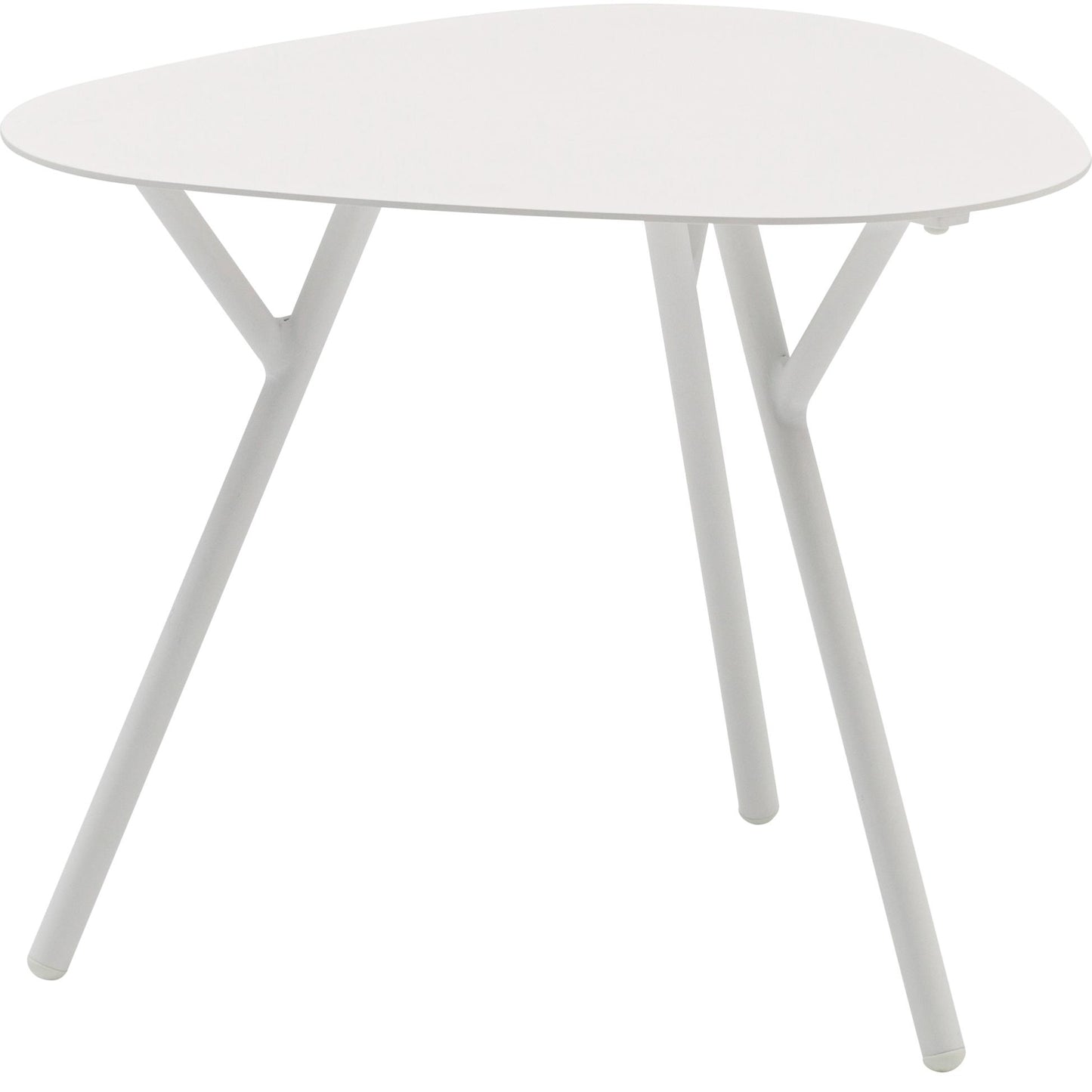 Mesa auxiliar Galt Ø 60 aluminio blanco