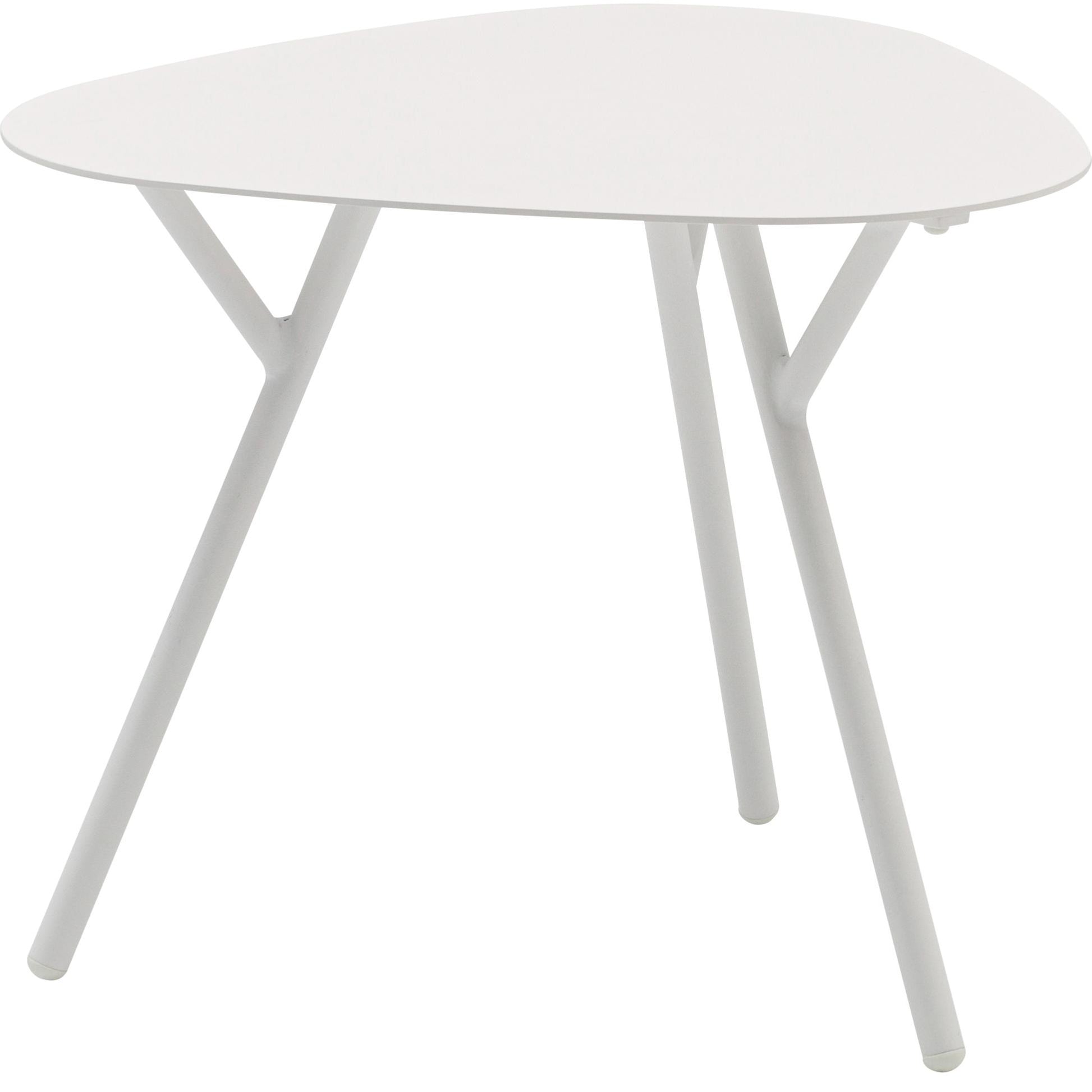 Mesa auxiliar Galt Ø 60 aluminio blanco
