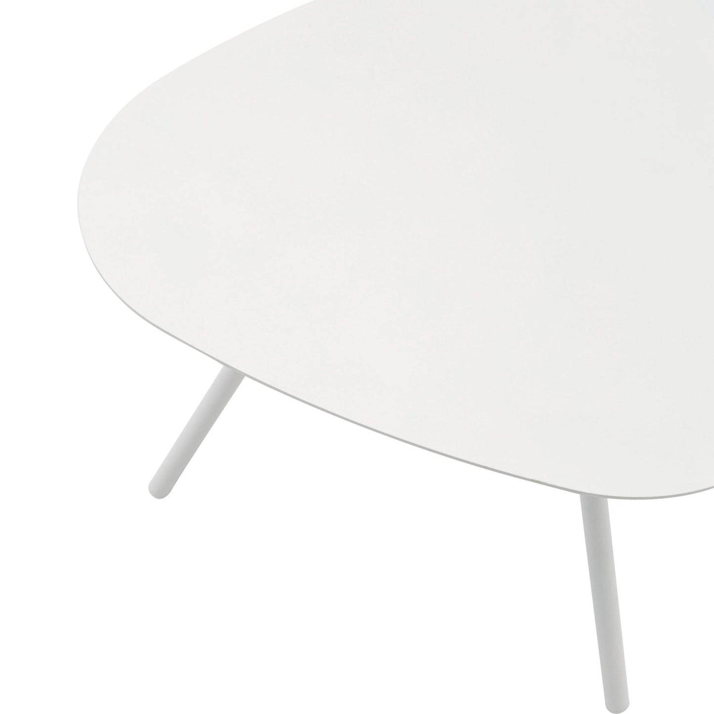 Mesa auxiliar Galt Ø 60 aluminio blanco