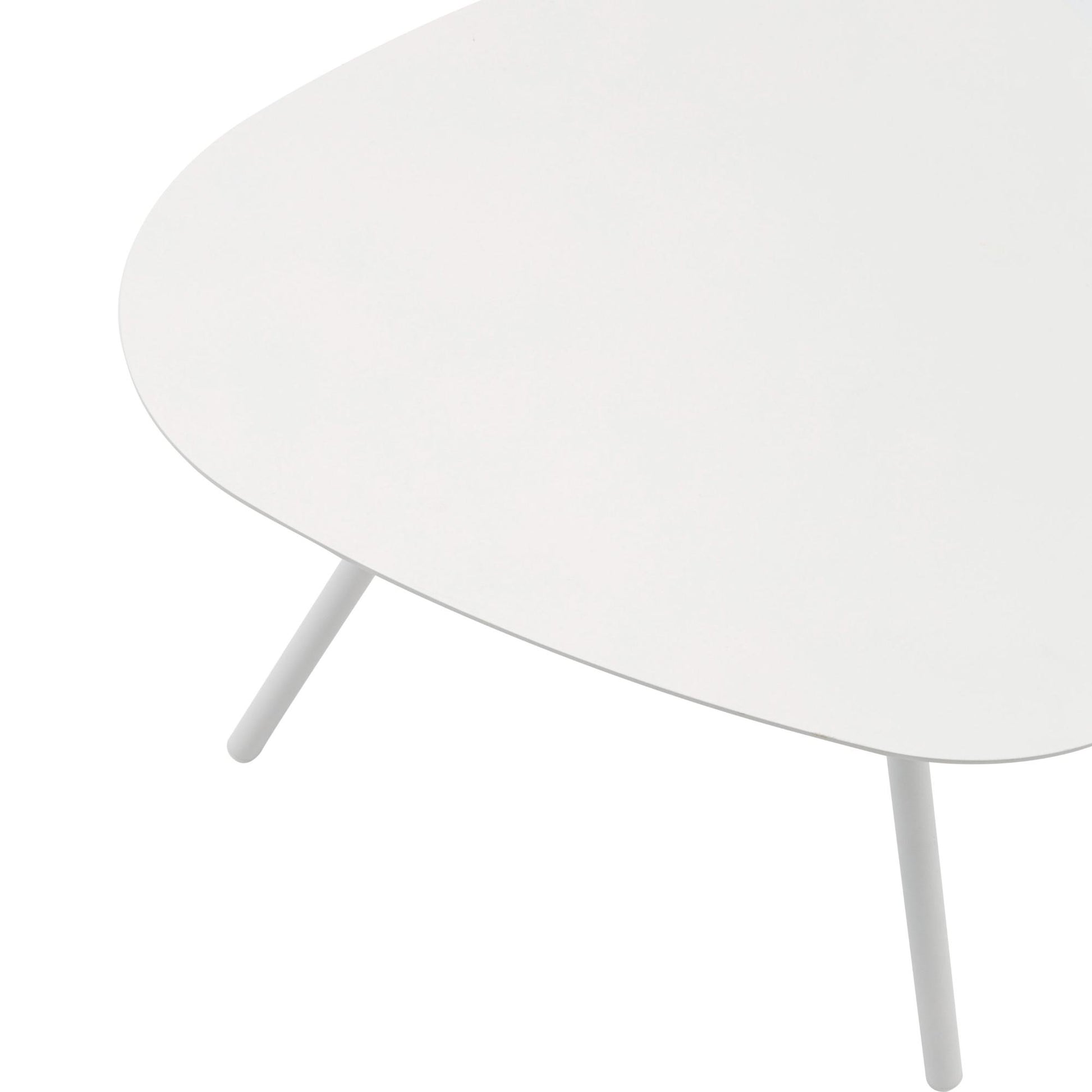 Mesa auxiliar Galt Ø 60 aluminio blanco