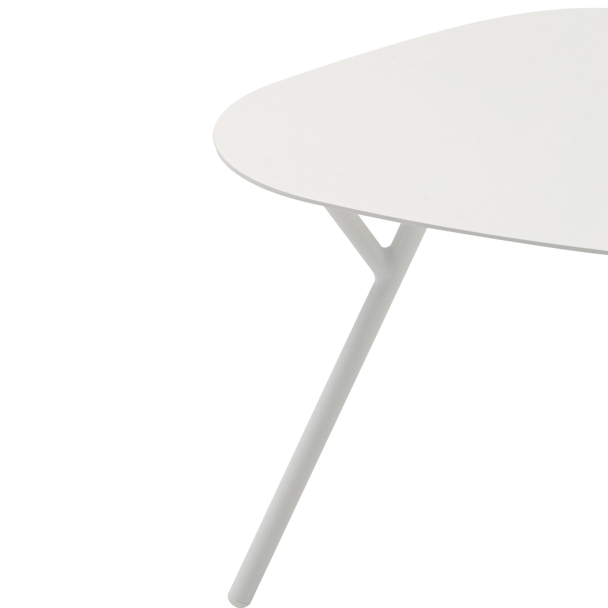 Mesa auxiliar Galt Ø 60 aluminio blanco