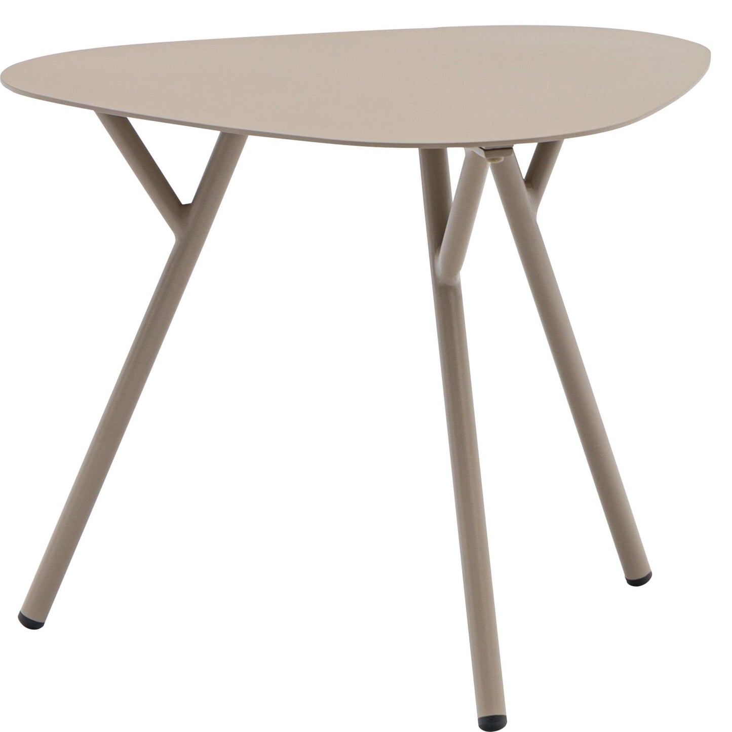 Mesa auxiliar Galt Ø 50 aluminio taupe