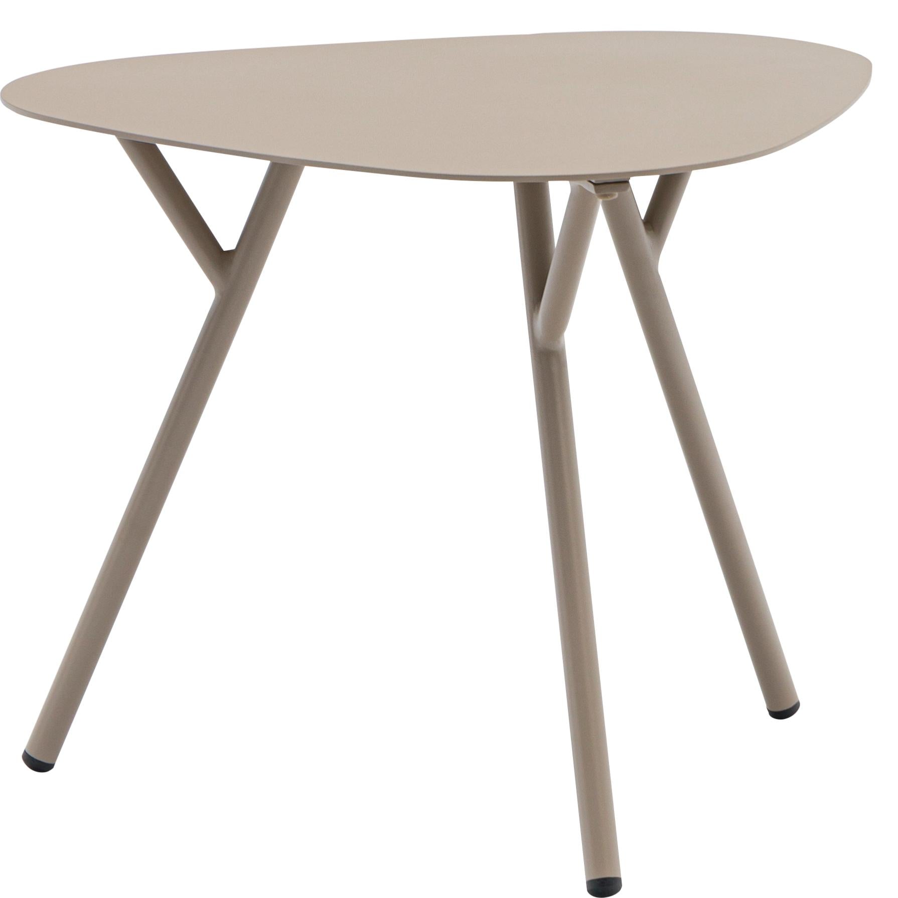 Mesa auxiliar Galt Ø 50 aluminio taupe