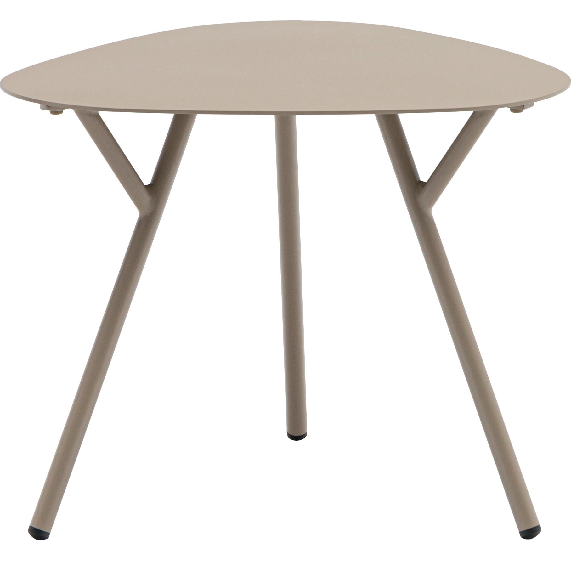 Mesa auxiliar Galt  Ø 60 aluminio taupe