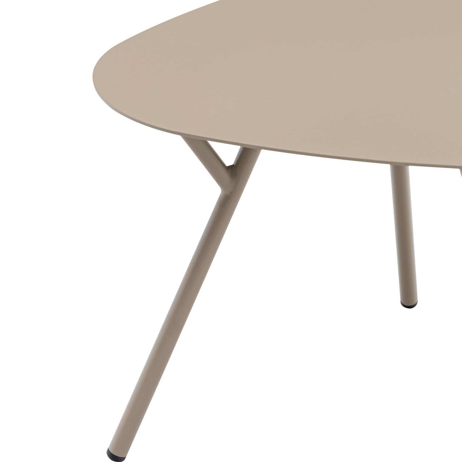 Mesa auxiliar Galt Ø 50 aluminio taupe
