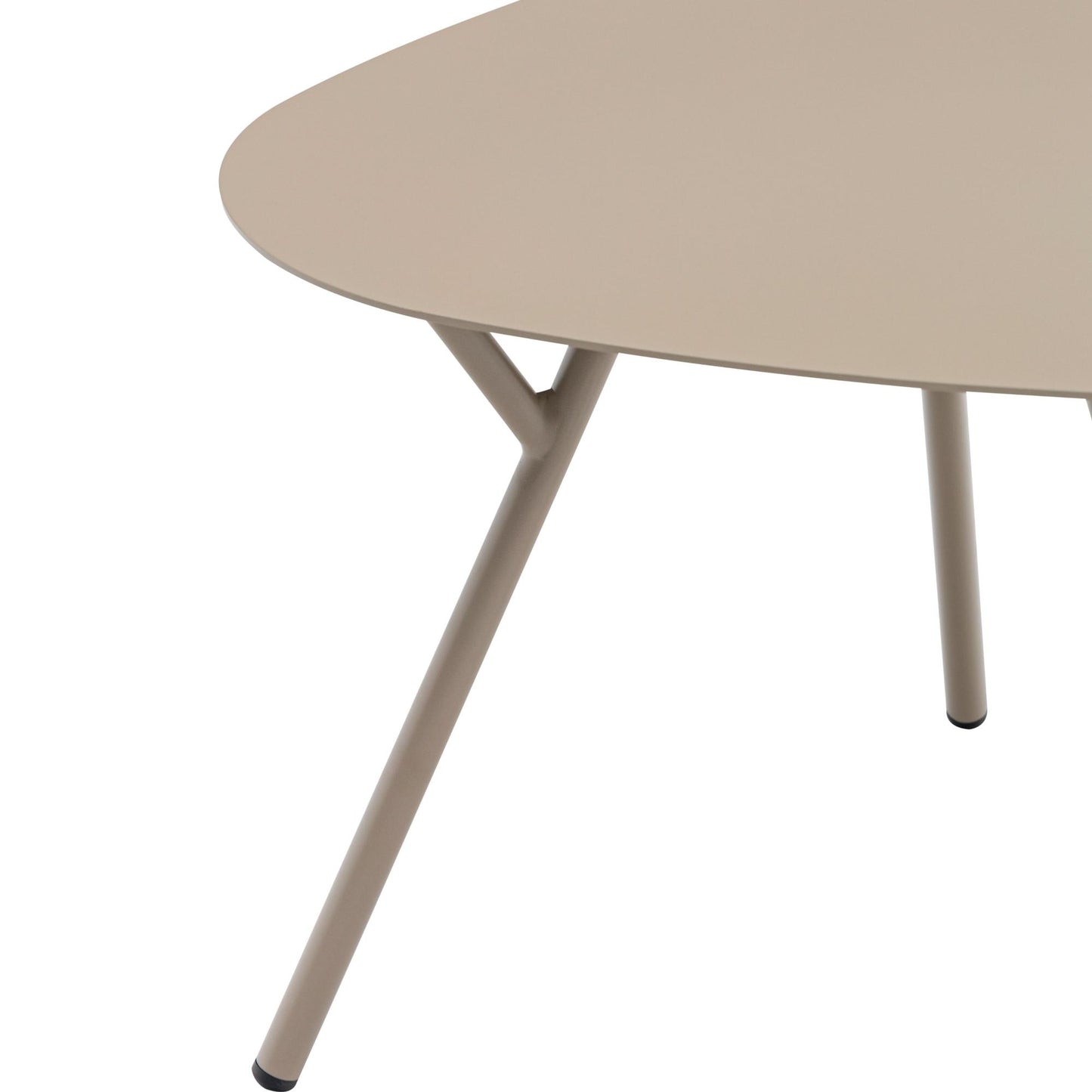 Mesa auxiliar Galt  Ø 60 aluminio taupe