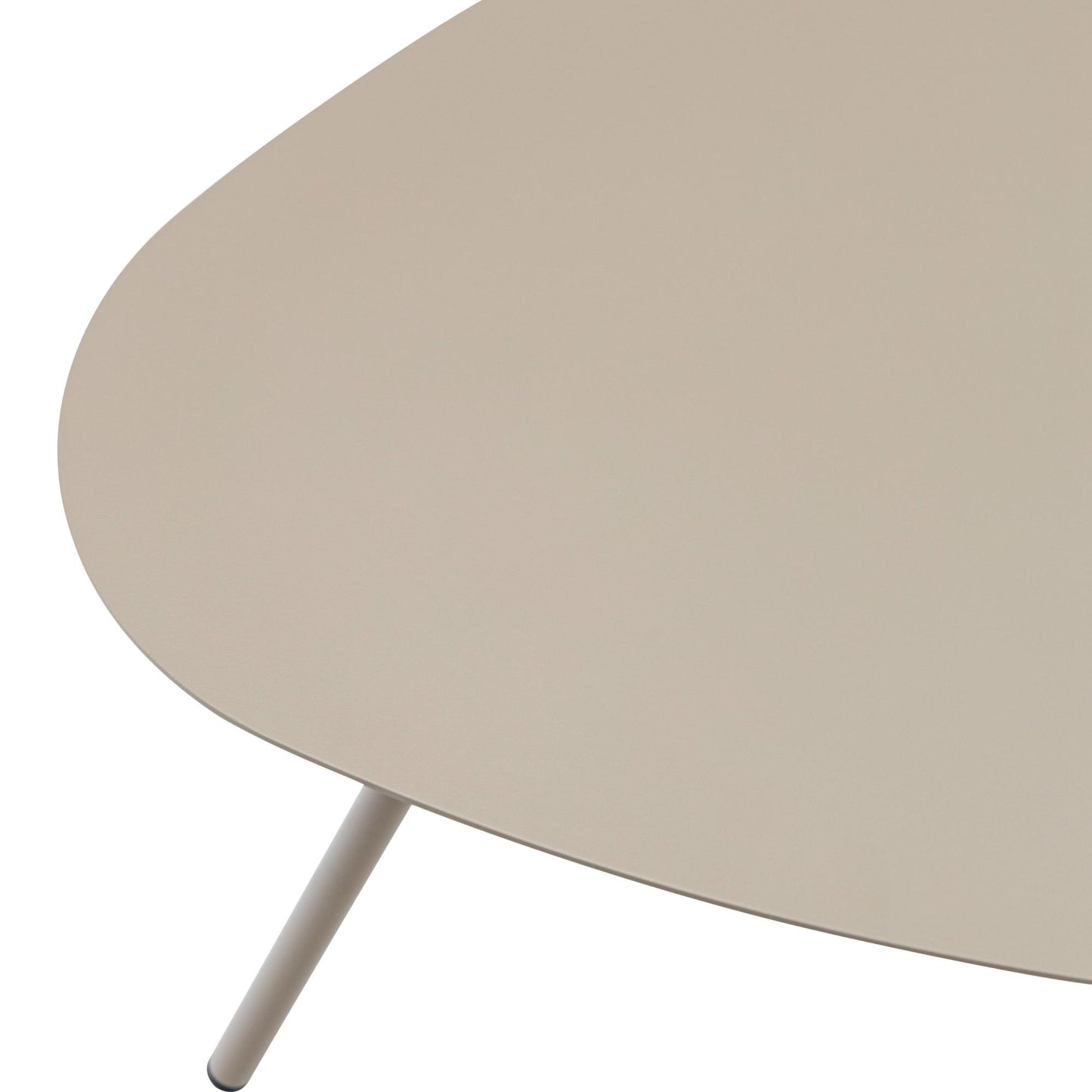 Mesa auxiliar Galt  Ø 60 aluminio taupe