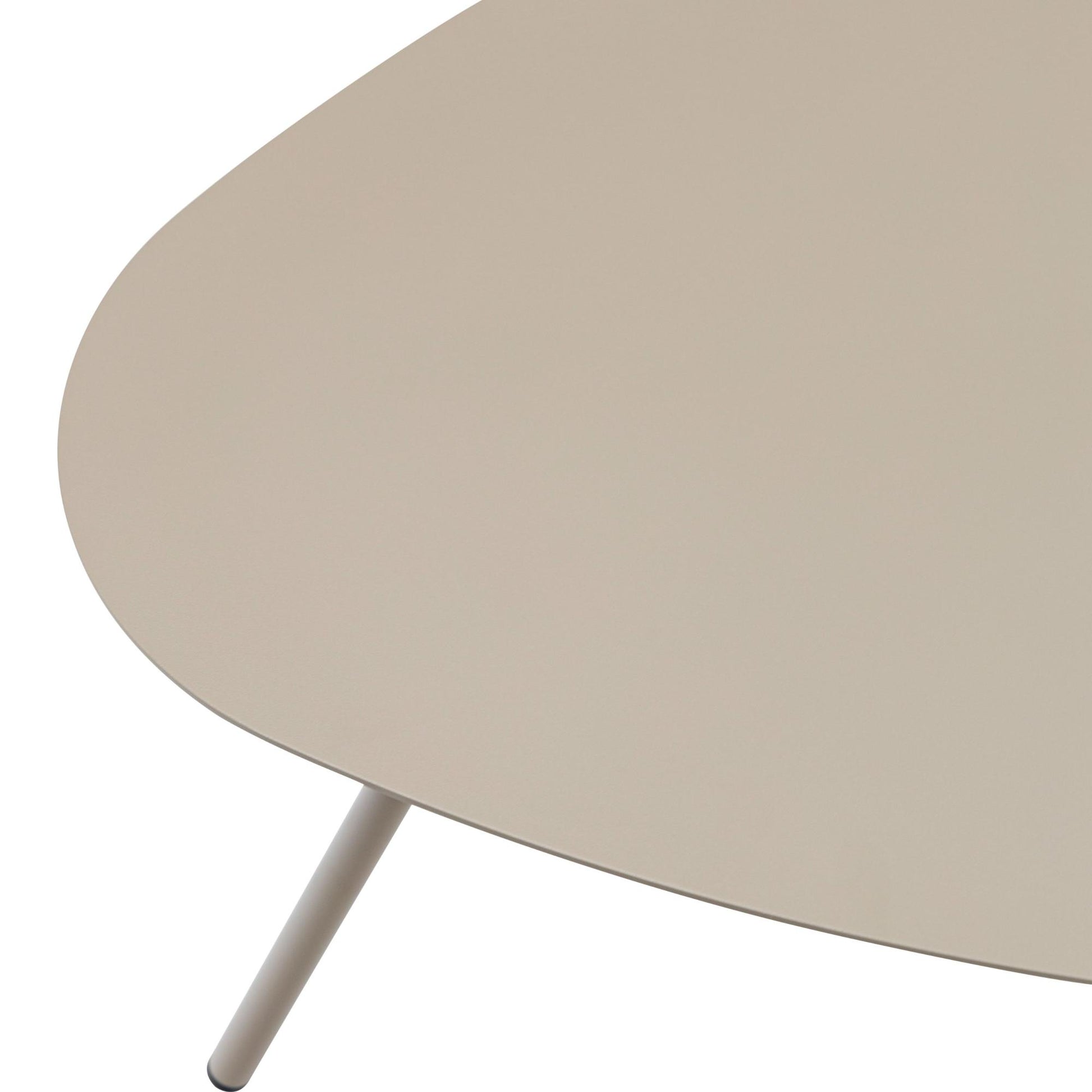 Mesa auxiliar Galt  Ø 60 aluminio taupe