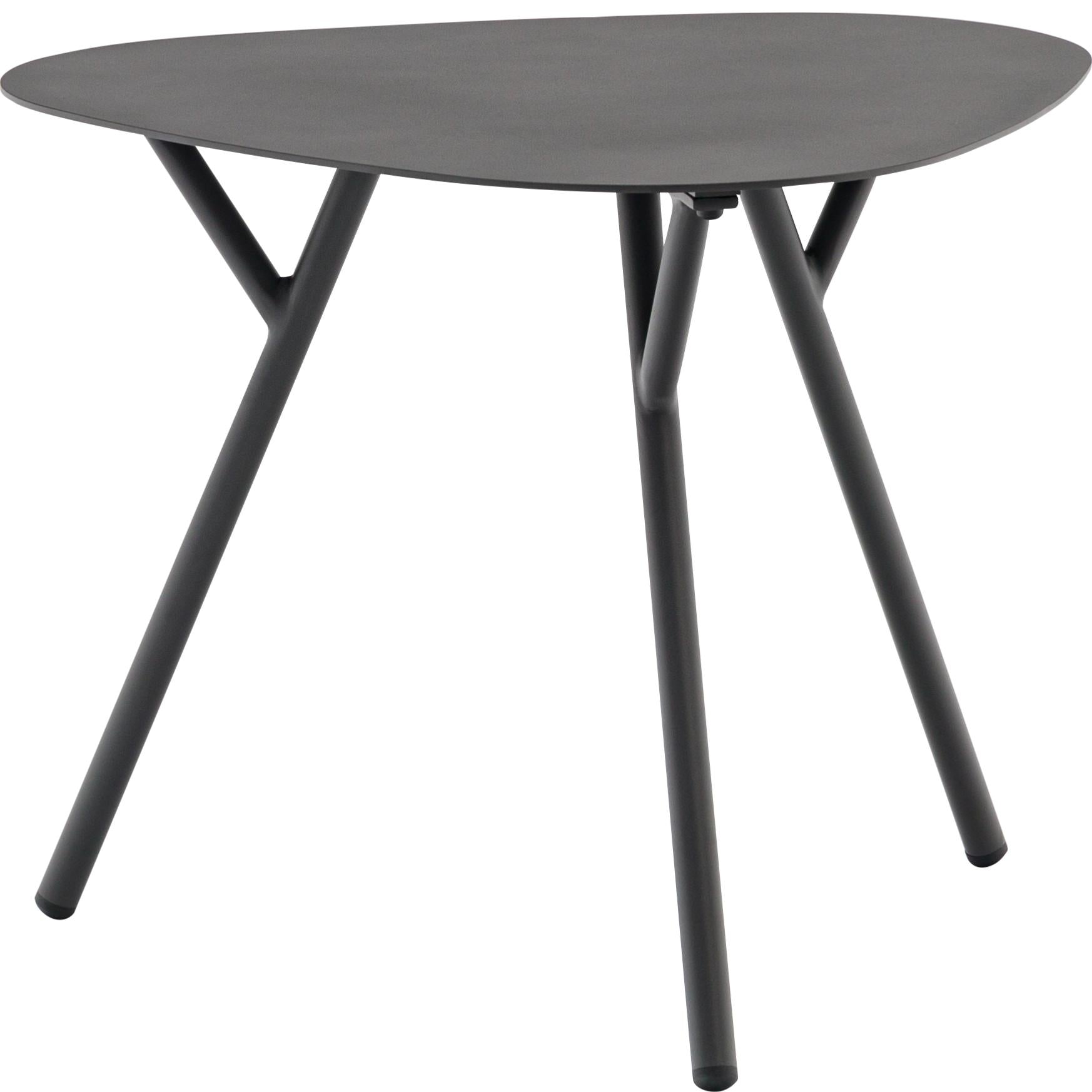 Mesa auxiliar Galt Ø 60 aluminio antracita