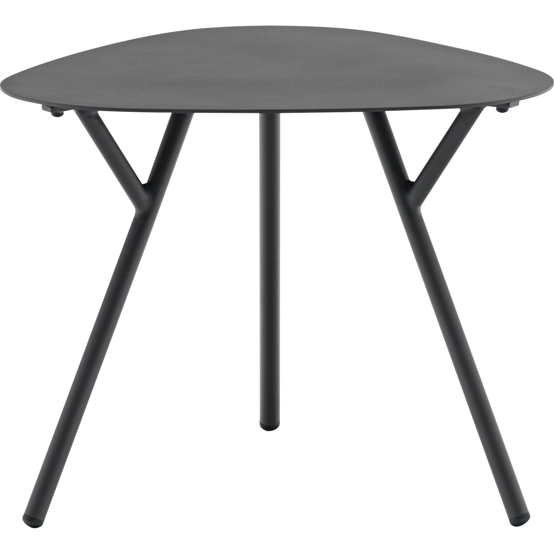 Mesa auxiliar Galt Ø 60 aluminio antracita