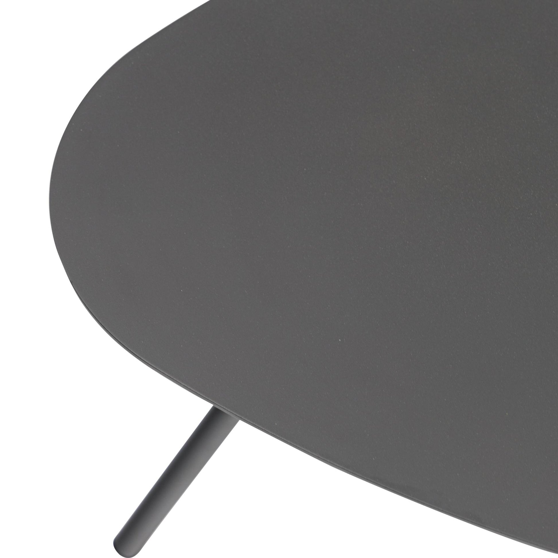 Mesa auxiliar Galt  Ø 50 aluminio antracita