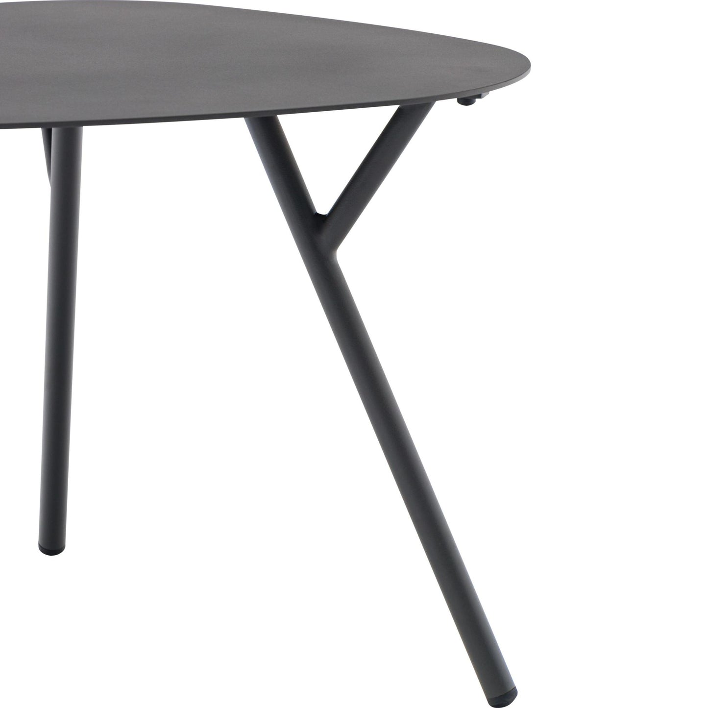 Mesa auxiliar Galt Ø 60 aluminio antracita